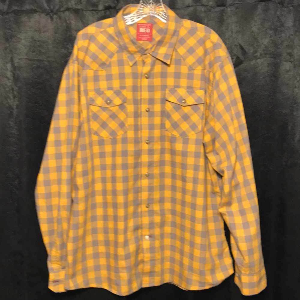 Wrangler Red button down shirt